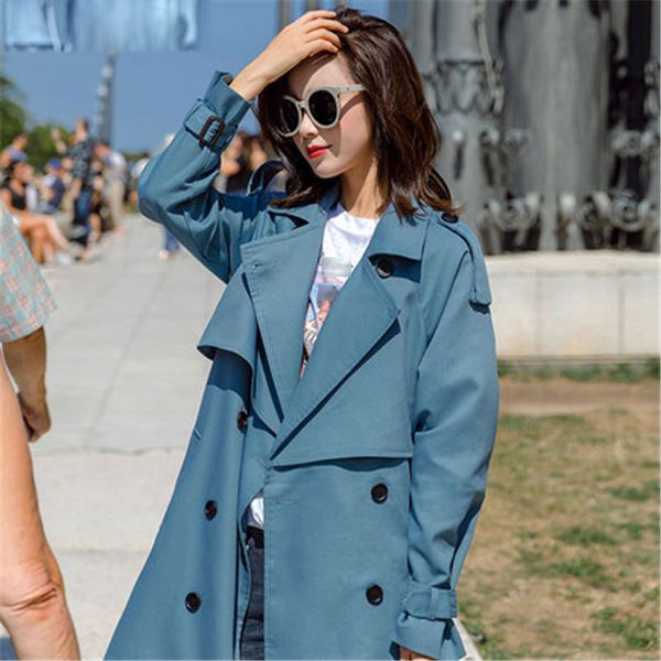 fashion windbreaker coats long section 2020 new spring autumn coat women trench coats korean loose casual ladies outerwear, Tan;black
fashion windbreaker coats long section 2020 new spring autumn coat women trench coats korean loose casual ladies outerwear, Tan;black