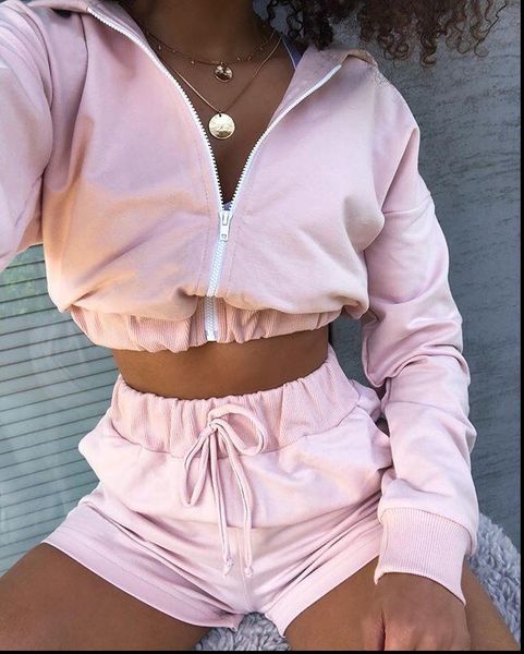 women oversized jogging tracksuit cropped high waist shorts, long sleeve zipper elastic lace up pantssummer jogging, Gray
women oversized jogging tracksuit cropped high waist shorts, long sleeve zipper elastic lace up pantssummer jogging, Gray