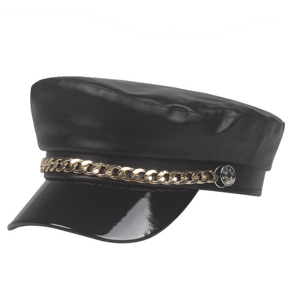 berets fashion black hat cap women casual pu elegant solid autumn winter warm beret female for england style flat, Blue;gray
berets fashion black hat cap women casual pu elegant solid autumn winter warm beret female for england style flat, Blue;gray