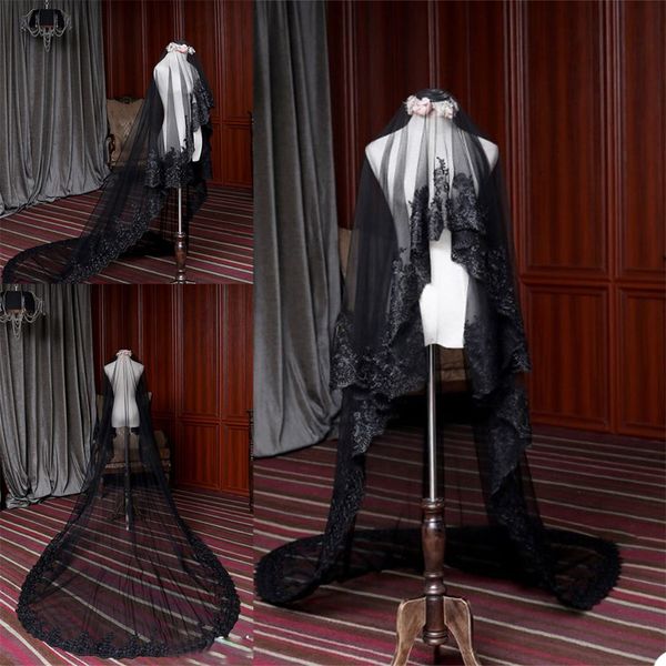 black wedding veils custom made one layer lce tail bridal veil veu de noiva wedding veil
black wedding veils custom made one layer lce tail bridal veil veu de noiva wedding veil