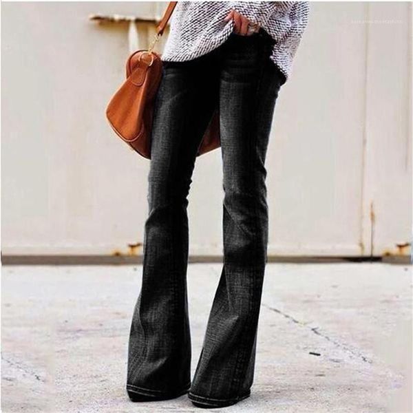 vintage ripped panelled womens micro flared trousers casual females clothing solid color womens designer jeans fashion, Blue
vintage ripped panelled womens micro flared trousers casual females clothing solid color womens designer jeans fashion, Blue
