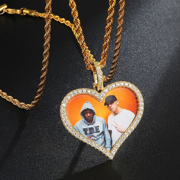 custom made p heart medallions necklace & pendant with 4mm tennis chain cubic zircon men's hip hop jewelry, Silver
custom made p heart medallions necklace & pendant with 4mm tennis chain cubic zircon men's hip hop jewelry, Silver