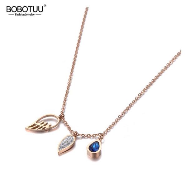 chains bobotuu fashion stainless steel angel & water drop blue cz crystal charm pendant chain choker necklace for women bn19094, Silver
chains bobotuu fashion stainless steel angel & water drop blue cz crystal charm pendant chain choker necklace for women bn19094, Silver