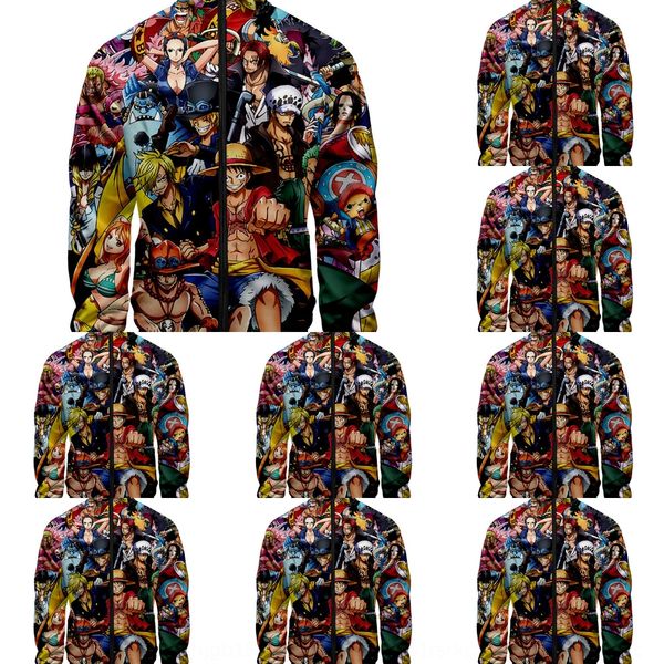 new japanese one piece one piece 3d personalized fashion stand coat zipper collar zipper sweater coat sjqns, Black 
new japanese one piece one piece 3d personalized fashion stand coat zipper collar zipper sweater coat sjqns, Black