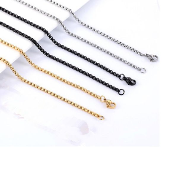 10mm square pearl necklace stainless steel chain silver gold rose gold chain female jewelry wear chain (no pendant
10mm square pearl necklace stainless steel chain silver gold rose gold chain female jewelry wear chain (no pendant