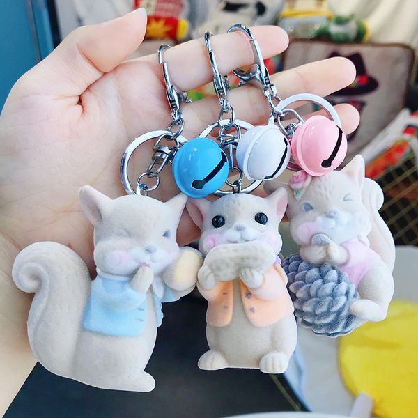 cute cartoon flocking squirrel doll keychain child plush toy for women girl backpack school bag charms pendant keyrings, Silver
cute cartoon flocking squirrel doll keychain child plush toy for women girl backpack school bag charms pendant keyrings, Silver