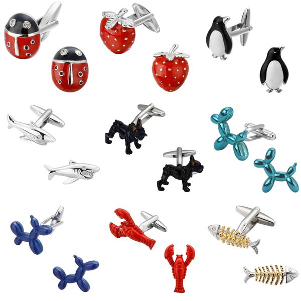 interesting small animal dog elephant shell fish lobster penguin vest eighteen design cufflinks fashion men's shirts cufflinks, Silver;golden
interesting small animal dog elephant shell fish lobster penguin vest eighteen design cufflinks fashion men's shirts cufflinks, Silver;golden