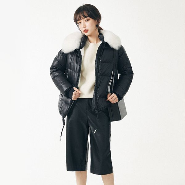 crossmio2020 autumn / winter new temperament white duck down down coat coat fur collar warm bread jacket woman, Black
crossmio2020 autumn / winter new temperament white duck down down coat coat fur collar warm bread jacket woman, Black