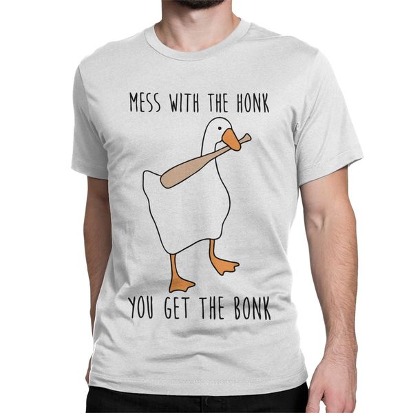 men's t-shirts untitled goose game casual cotton tees short sleeve mess with the honk t shirts o neck plus size clothes
men's t-shirts untitled goose game casual cotton tees short sleeve mess with the honk t shirts o neck plus size clothes