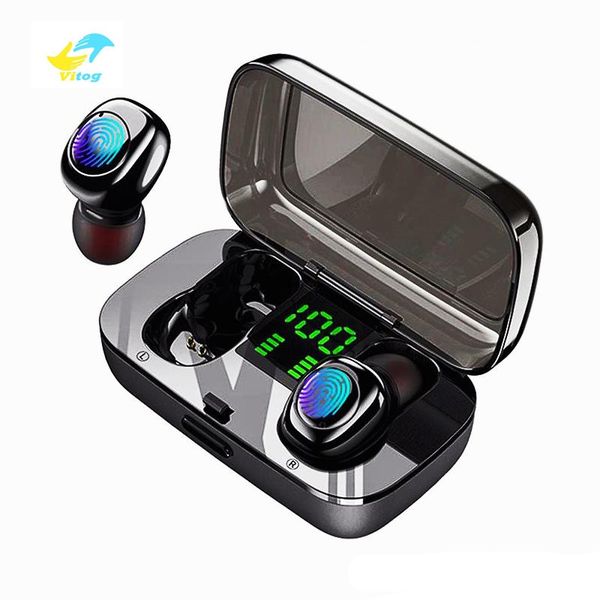 vitog xg23 tws 5.0 bluetooth 6d stereo earphone wireless earphones waterproof earphones led display smart 400mah power bank
vitog xg23 tws 5.0 bluetooth 6d stereo earphone wireless earphones waterproof earphones led display smart 400mah power bank