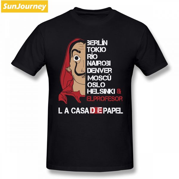 money heist la casa de papel t shirt undertale t-shirts cotton big size short sleeve custom funny t shirts