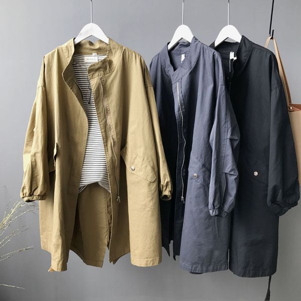 2020 spring and autumn new casual mid-length fashion windbreaker female bf wind drawstring washed cotton jacket coat, Black;brown
2020 spring and autumn new casual mid-length fashion windbreaker female bf wind drawstring washed cotton jacket coat, Black;brown