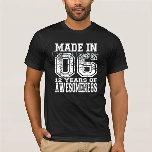 round neck cool man's t-shirt cool made in 06 12 years of awesomeness 12th birthday gift sports man's t-shirt
round neck cool man's t-shirt cool made in 06 12 years of awesomeness 12th birthday gift sports man's t-shirt