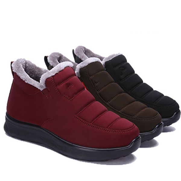 snow boots shoes winter velvet thickening flush warm snow boots women shoe middle-aged elderly cotton non-slip flats chaussure, Black
snow boots shoes winter velvet thickening flush warm snow boots women shoe middle-aged elderly cotton non-slip flats chaussure, Black