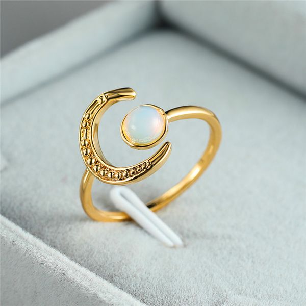 wedding rings luxury female white moonstone thin ring charm rose gold color for women classic moon adjustable engagement, Slivery;golden
wedding rings luxury female white moonstone thin ring charm rose gold color for women classic moon adjustable engagement, Slivery;golden