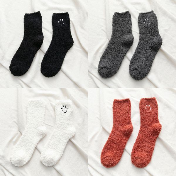 coral fleece women's thickened velvet mid-calf socks solid color stockings stockingstowel stockings smiling face embroidery home towel, Black
coral fleece women's thickened velvet mid-calf socks solid color stockings stockingstowel stockings smiling face embroidery home towel, Black