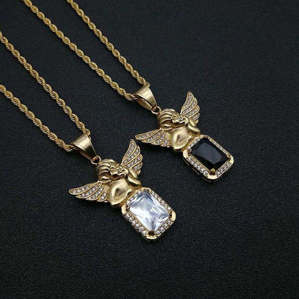 pendant necklaces stainless steel hip hop gold angel baby crystal stone necklace hiphop charms jewelry gift, Silver
pendant necklaces stainless steel hip hop gold angel baby crystal stone necklace hiphop charms jewelry gift, Silver