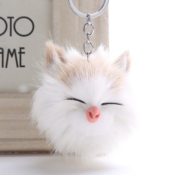 cute sleeping smile cat pompom keychain keyring charm fur ball pendants car key chain accessories jewelry 6c1187, Silver
cute sleeping smile cat pompom keychain keyring charm fur ball pendants car key chain accessories jewelry 6c1187, Silver