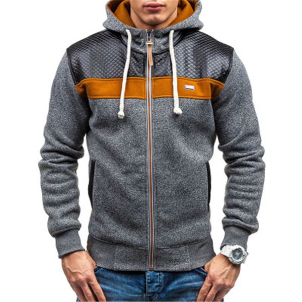 men designer jacket fashion winter coats with zipper long sleeve fleece cardigan male slim padded hooded clothing, Black;brown
men designer jacket fashion winter coats with zipper long sleeve fleece cardigan male slim padded hooded clothing, Black;brown