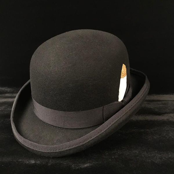 100% wool women's men's black bowler hat gentleman crushable hat dad billycock groom hats size s m x xl, Blue;gray
100% wool women's men's black bowler hat gentleman crushable hat dad billycock groom hats size s m x xl, Blue;gray
