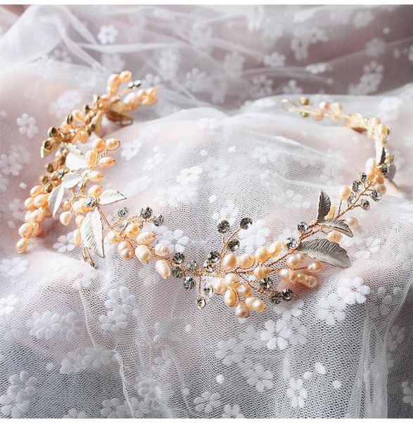 npason fashion freshwater pearls headpiece wedding bridal hair accessories handmade hair vine crystal pearl headband, Golden;silver
npason fashion freshwater pearls headpiece wedding bridal hair accessories handmade hair vine crystal pearl headband, Golden;silver