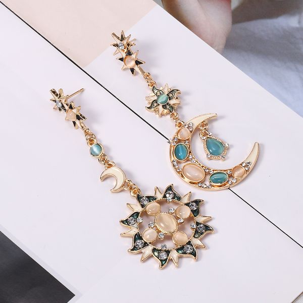 dangle & chandelier hocole fashion crystal earrings for women moon sun rhinestone long geometric drop earring female wedding party jewelry, Silver
dangle & chandelier hocole fashion crystal earrings for women moon sun rhinestone long geometric drop earring female wedding party jewelry, Silver