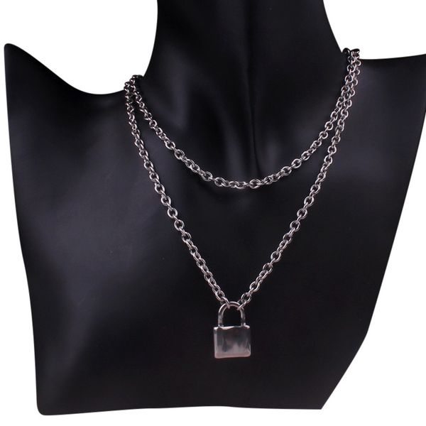 pendant necklaces ( color do not fade ) layered chains hiphop punk stainless steel padlock necklace men rock lock blade for women di067, Silver
pendant necklaces ( color do not fade ) layered chains hiphop punk stainless steel padlock necklace men rock lock blade for women di067, Silver