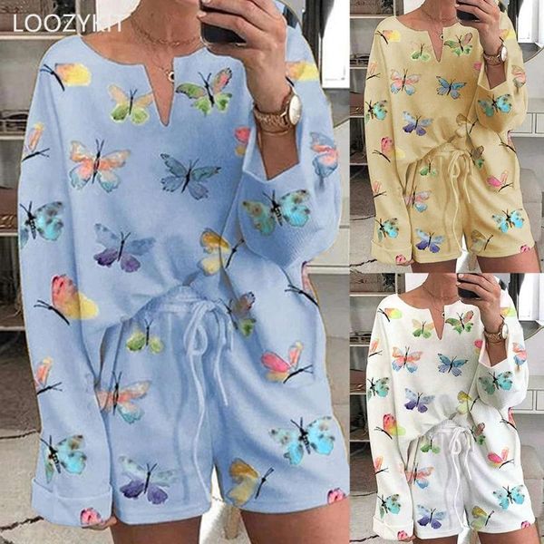 женщины набор дамы повседневный свободный отдых главная tracksuit 2 pcs с длинным рукавом pullvers + рубашки бабочки printed наборы 2020new, White;red
женщины набор дамы повседневный свободный отдых главная tracksuit 2 pcs с длинным рукавом pullvers + рубашки бабочки printed наборы 2020new, White;red