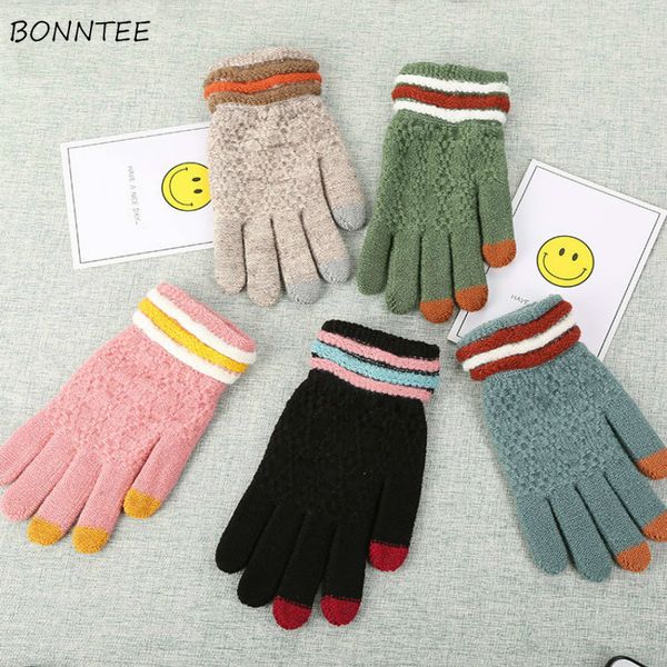 gloves women patchwork korean style elasticity warm touch screen womens winter knitted kawaii elegant casual, Blue;gray
gloves women patchwork korean style elasticity warm touch screen womens winter knitted kawaii elegant casual, Blue;gray