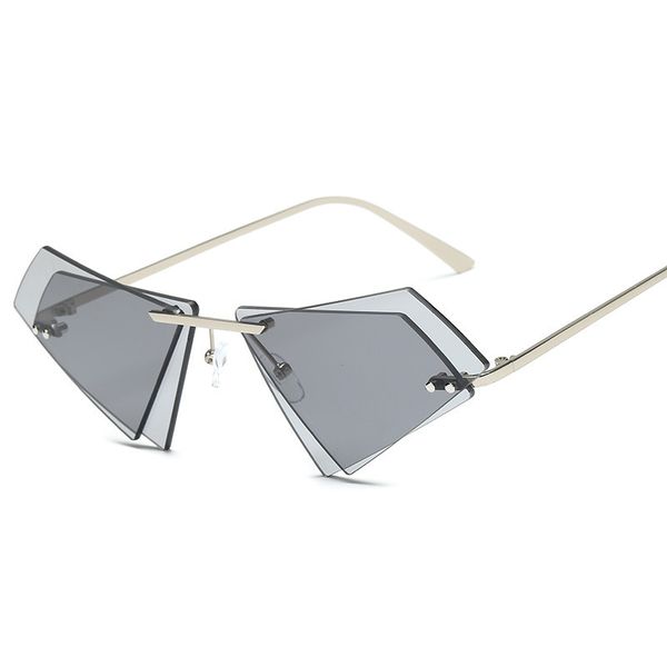 rimless triangle sunglasses women vintage retro sunglasses-woman double layer lens 2020 brand designer metal frames anti-glare, White;black
rimless triangle sunglasses women vintage retro sunglasses-woman double layer lens 2020 brand designer metal frames anti-glare, White;black