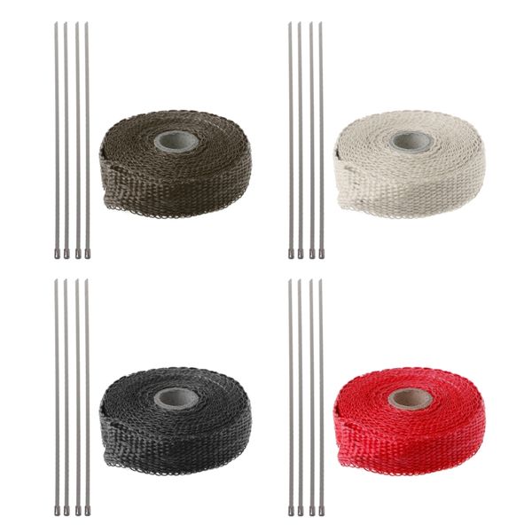 5m car incombustible motorcycle turbo manifold heat exhaust wrap tape thermal exhaust manifolds stainless ties automobiles parts
5m car incombustible motorcycle turbo manifold heat exhaust wrap tape thermal exhaust manifolds stainless ties automobiles parts