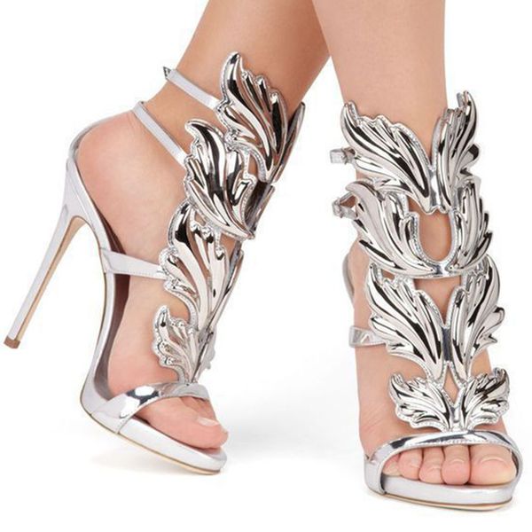 rhinestone angel wings stiletto lady high heels sandals tribute rome style designed pumps party dress shoes leaf heels sandals, Black
rhinestone angel wings stiletto lady high heels sandals tribute rome style designed pumps party dress shoes leaf heels sandals, Black