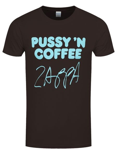 frank zappa киска «n люди кофе brown t-shirt