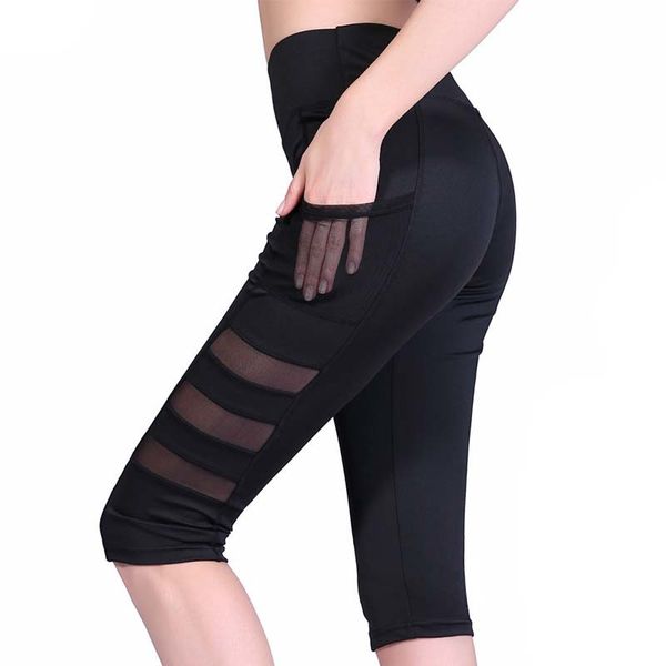 helisopus women quick dry high waist elastic pants patchwork mesh pocket cropped trousers fitness sports leisure leggings, Black
helisopus women quick dry high waist elastic pants patchwork mesh pocket cropped trousers fitness sports leisure leggings, Black