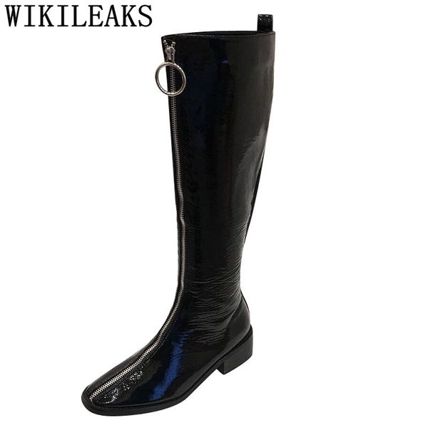 black boots patent leather boots women botas knee high winter shoes women female shoes feminino para inverno de 2020
black boots patent leather boots women botas knee high winter shoes women female shoes feminino para inverno de 2020