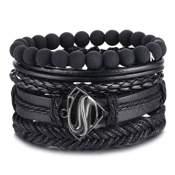vienkim new trendy 4pcs/set woven punk vintage feather charm leather women bracelets men femme homme wholesale jewelry gifts, Golden;silver
vienkim new trendy 4pcs/set woven punk vintage feather charm leather women bracelets men femme homme wholesale jewelry gifts, Golden;silver