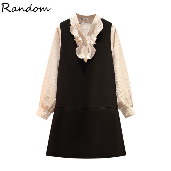 vintage office dress suit female shirt and sun dress two piece set women autumn winter elegant smart casual matching outfit, Gray
vintage office dress suit female shirt and sun dress two piece set women autumn winter elegant smart casual matching outfit, Gray