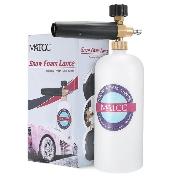 car washer matcc 200bar snow foam lance pressure gun cleaning detail clean spray with 1/4" quick release
car washer matcc 200bar snow foam lance pressure gun cleaning detail clean spray with 1/4" quick release