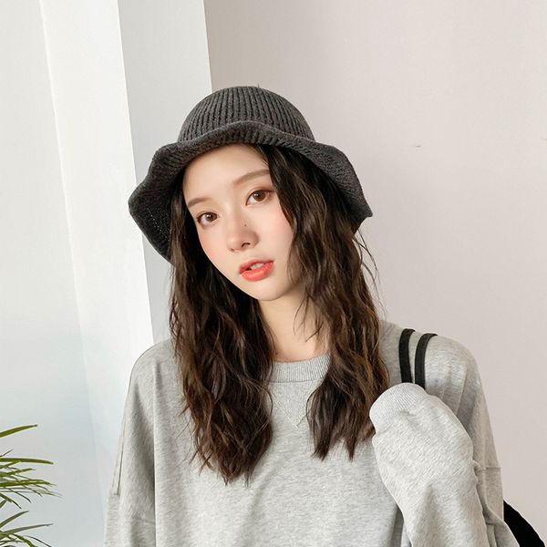 retro wool blend knitted fisherman hat female autumn and winter warm woolen hat wild japanese basin tide, Blue;gray
retro wool blend knitted fisherman hat female autumn and winter warm woolen hat wild japanese basin tide, Blue;gray