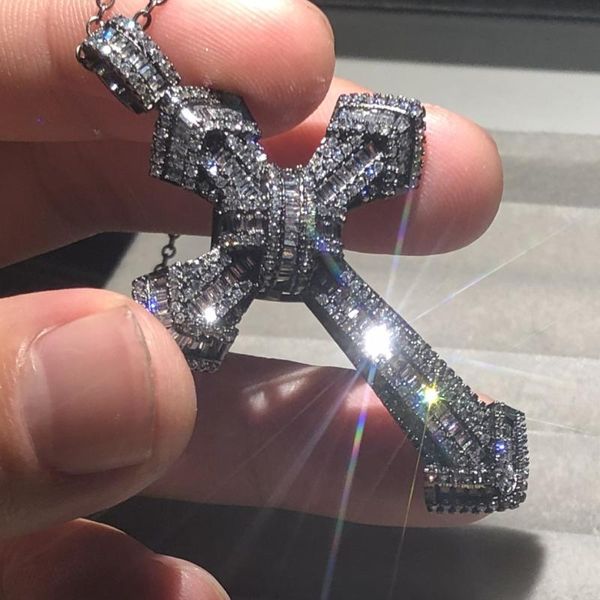 handmade christianity cross pendants sona diamond painting full 925 silver black gold wedding necklace for women men jewelry
handmade christianity cross pendants sona diamond painting full 925 silver black gold wedding necklace for women men jewelry
