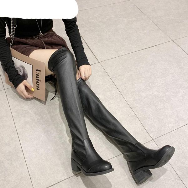 black elastic flock slim fit over the knee boots women 2020 autumn winter ladies high heel wedges long thigh high botas
black elastic flock slim fit over the knee boots women 2020 autumn winter ladies high heel wedges long thigh high botas