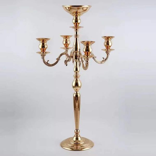 party decoration 2021 candelabra 5 head candle holder gold candlestick with flower bowl for wedding table centerpiece
party decoration 2021 candelabra 5 head candle holder gold candlestick with flower bowl for wedding table centerpiece