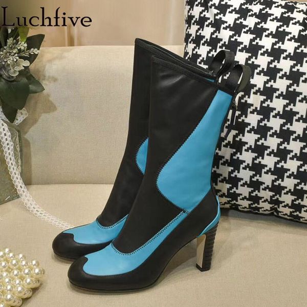 patchwork genuine leather short boots women high heels ladies shoes round toe ankle boots zipper black white botas feminina
patchwork genuine leather short boots women high heels ladies shoes round toe ankle boots zipper black white botas feminina