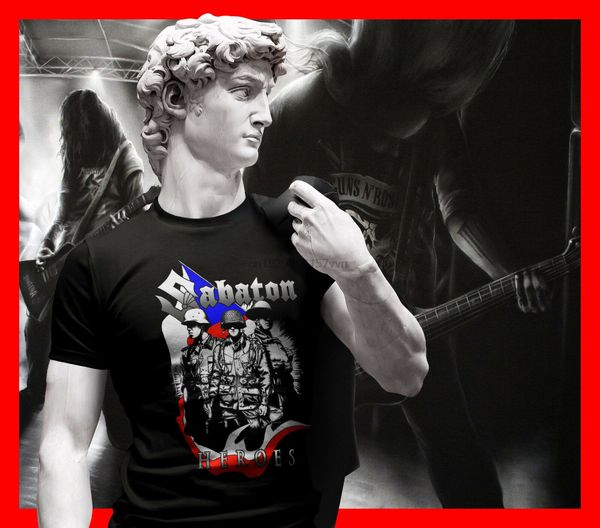 sabaton heroes t-shirt men black power metal shirt accept powerwolf hammerfall
sabaton heroes t-shirt men black power metal shirt accept powerwolf hammerfall