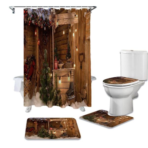 shower curtains wooden house christmas tree bell decoration curtain sets rugs toilet lid cover and bath mat waterproof bathroom
shower curtains wooden house christmas tree bell decoration curtain sets rugs toilet lid cover and bath mat waterproof bathroom
