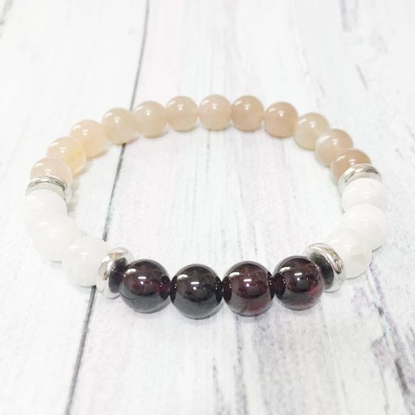 mg0348 2020 energy bracelet natural garnet sun stone bracelet 8 mm moonstone beaded wrist mala yoga jewelry, Black
mg0348 2020 energy bracelet natural garnet sun stone bracelet 8 mm moonstone beaded wrist mala yoga jewelry, Black