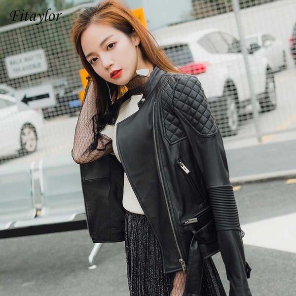 women's leather & faux fitaylor black jacket women autumn street casual outwear ladies biker motorcycle
women's leather & faux fitaylor black jacket women autumn street casual outwear ladies biker motorcycle