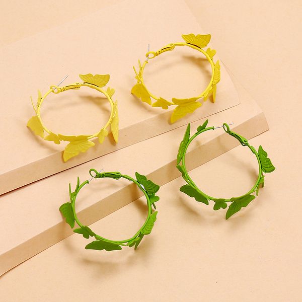 hoop & huggie european personality ins geometric earrings for women simple trendy spray painting butterfly ear rings earing e579, Golden;silver
hoop & huggie european personality ins geometric earrings for women simple trendy spray painting butterfly ear rings earing e579, Golden;silver