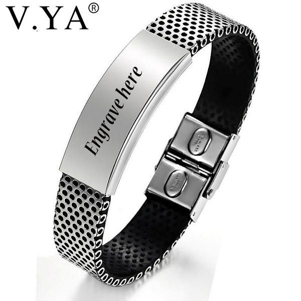 v.ya classical stainless steel man bracelet diy custom engrave bangles chain design men magnet buckle 190mm jewelries drop ship, Black
v.ya classical stainless steel man bracelet diy custom engrave bangles chain design men magnet buckle 190mm jewelries drop ship, Black