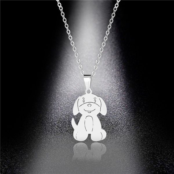 pendant necklaces steel ornament animal shape stainless dog cute puppy necklace european and american jewelry, Silver
pendant necklaces steel ornament animal shape stainless dog cute puppy necklace european and american jewelry, Silver